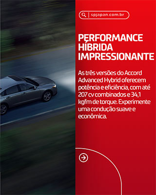 Honda Accord Hybrid - Potência e Sofisticação